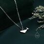 Whale Pendant Necklace In Sterling Silver, thumbnail 4 of 10