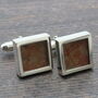 Vintage Stamp Cufflinks In Sterling Silver, thumbnail 8 of 10