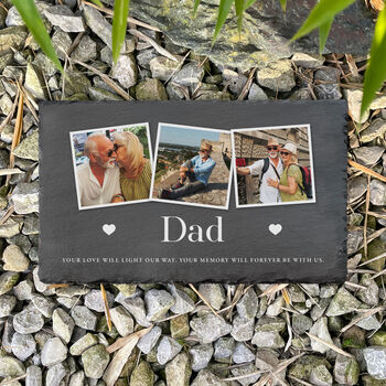 Personalised Photo Memorial Slate Grave Marker 30 X 20cm, 9 of 9
