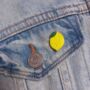 Lemon Shaped Polymer Clay Small Pin Badge, thumbnail 1 of 2