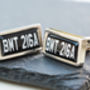 Personalised Car Number Plate Cufflinks, thumbnail 7 of 9