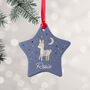 Personalised Star Ceramic Christmas Decoration, thumbnail 4 of 12