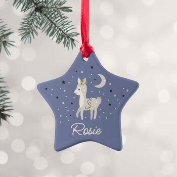 Personalised Star Ceramic Christmas Decoration, 4 of 12