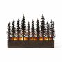 Five Tealight Holder In Vintage Look Forest Design, thumbnail 3 of 4