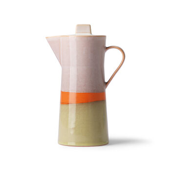 Earthy Toned Ceramic Coffee Pot, 2 of 4