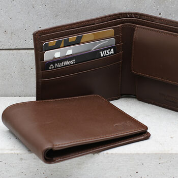 Luxury Italian Leather Personalised Billfold Wallet, 5 of 7