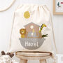 Personalised Noah's Ark Cotton Nursery Bag, thumbnail 1 of 4