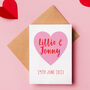 Pink Heart Engagement Or Wedding Card, thumbnail 1 of 2