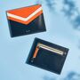 Personalised Nautical Leather Card Holder, thumbnail 4 of 5