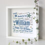 Personalised 21st Birthday Word Art Gift, thumbnail 1 of 5