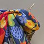 Bold Nordic Flower Meadow Print Scarf, thumbnail 2 of 4