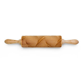 Abstract Two Patterned Embossing Rolling Pin, 2 of 4