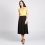 Bonbon 50s Style Dress Black Yellow, thumbnail 4 of 5