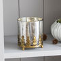 Gold Christmas Tree Tea Light Holder, thumbnail 2 of 4