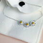 Sterling Silver Daisy Chain Anklet, thumbnail 5 of 6