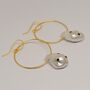 Baroque Pearl Gold Hoop Earrings, thumbnail 7 of 7