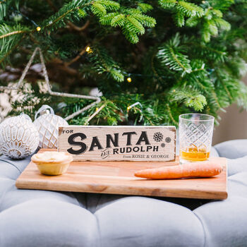 Personalised Wooden Sign For Santa, 2 of 2