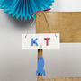 Personalised Name Sign Door Plaque With Rocket, thumbnail 1 of 3