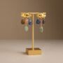 Raindrop Gemstone Earrings 18k Gold Plated, thumbnail 1 of 4