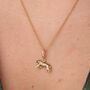 18ct Gold Tiger Charm Necklace, thumbnail 2 of 6