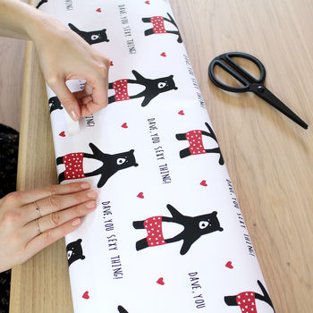 Personalised Sexy Thing, Bear Wrapping Paper, 2 of 3