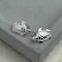 Sterling Silver Turtle Studs, thumbnail 1 of 4