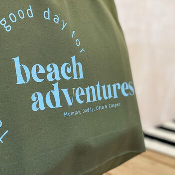 Personalised Oversized Beach Bag, 7 of 8