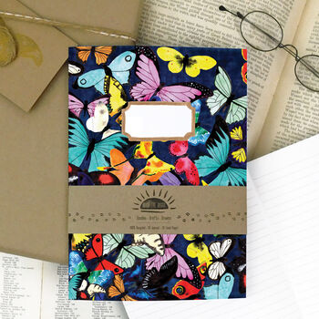 Lepidoptera Butterfly A5 Lined And Plain Notebook Set, 4 of 7