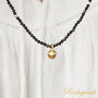 Black Spinel And Gold Charm Layering Necklace, thumbnail 3 of 8