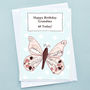 'Butterfly' Personalised Birthday Card, thumbnail 3 of 4