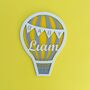 Personalised Hot Air Balloon New Baby Gift Wall Plaque, thumbnail 5 of 12