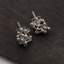 Mindfulness Calming Silver Stud Earrings, thumbnail 6 of 7