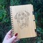 Personalised English Mastiff Dog Engraved Notebook, thumbnail 2 of 4