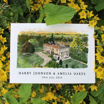 Personalised Wedding Venue Portrait Gift, 3 of 4