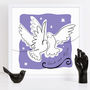Personalised Matisse Doves Cut Out Drawing, thumbnail 3 of 6
