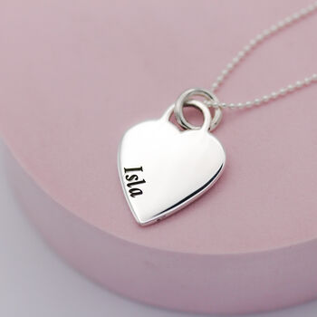 Heart Tag Personalised Name Necklace, 4 of 11