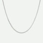 Sterling Silver Fox Tail Chain Necklace, thumbnail 3 of 4