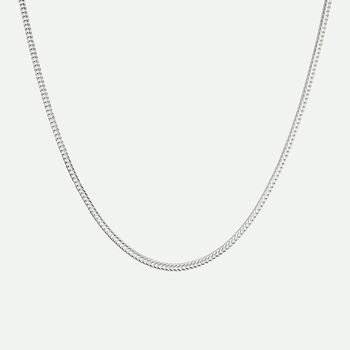 Sterling Silver Fox Tail Chain Necklace, 3 of 4