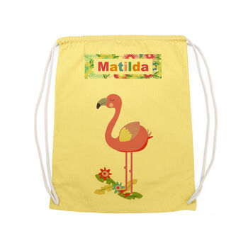 Personalised Flamingo Nursery Bag, 12 of 12