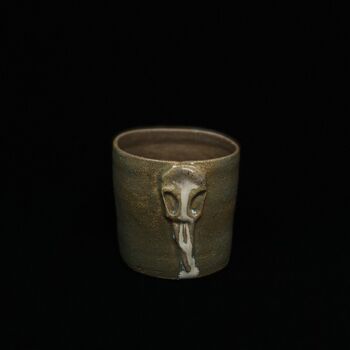 Ceramic Handmade Cup Coffee Tea Cups Skull Set, 3 of 5