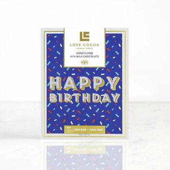 'Happy Birthday' Love Cocoa Chocolate Letterbox Bundle, 3 of 7