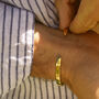 Gold Colour Personalised Cuff Bracelet, thumbnail 8 of 8