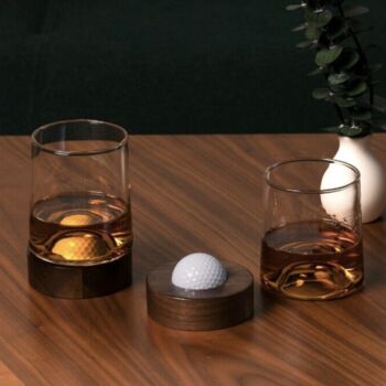 Glass With Golf Ball Coaster, 4 of 6
