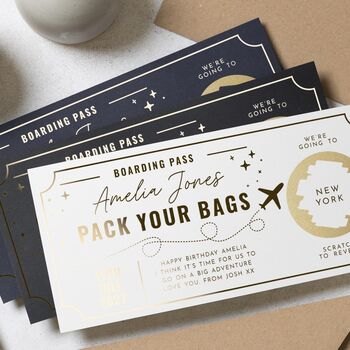 Scratch Reveal Boarding Pass Voucher, 9 of 9