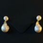 'Mutya' Baroque Drop Dangling Earrings, thumbnail 4 of 7