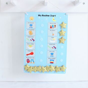 Childrens Personalised Routine Chart By Craftly Ltd ...