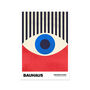 Bauhaus Eye Art Poster. Striped Eye, thumbnail 2 of 2