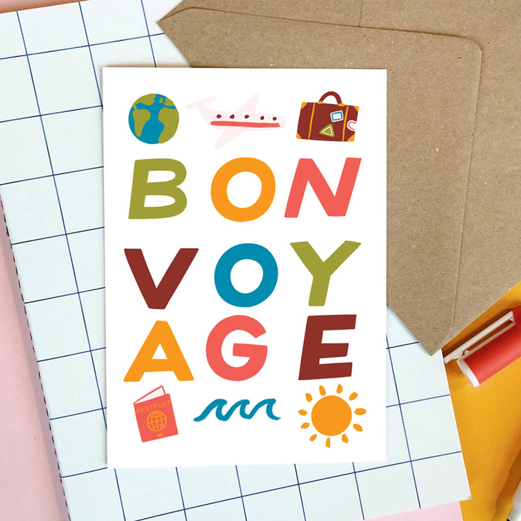 Bon Voyage Leaving Card, 1 of 2