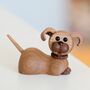 Hand Crafted Traditional Wooden Puppy, Cat Or Dog, thumbnail 8 of 9