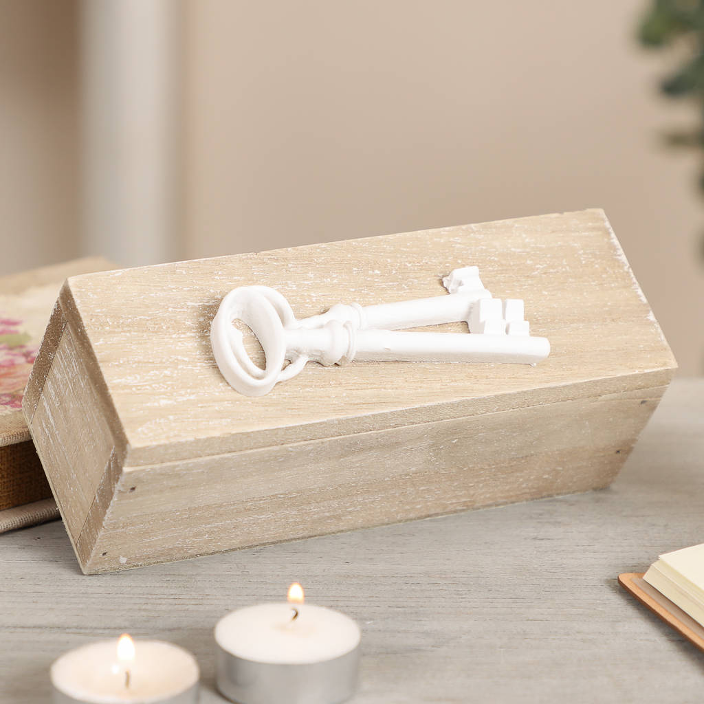 vintage wooden key box by dibor